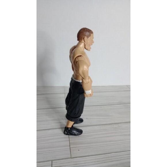 2003 Jakks Pacific WWE John Cena Ruthless Aggression 7" Figure (C) Black Gear - Picture 5 of 8